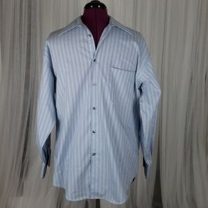Axcess Men's button down dress shirt stripe